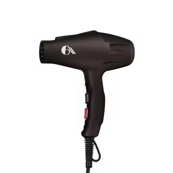 Electric hair dryer for use in beauty salons for hair styling by hairdressers. Cross-border hair dryer for hair salons.