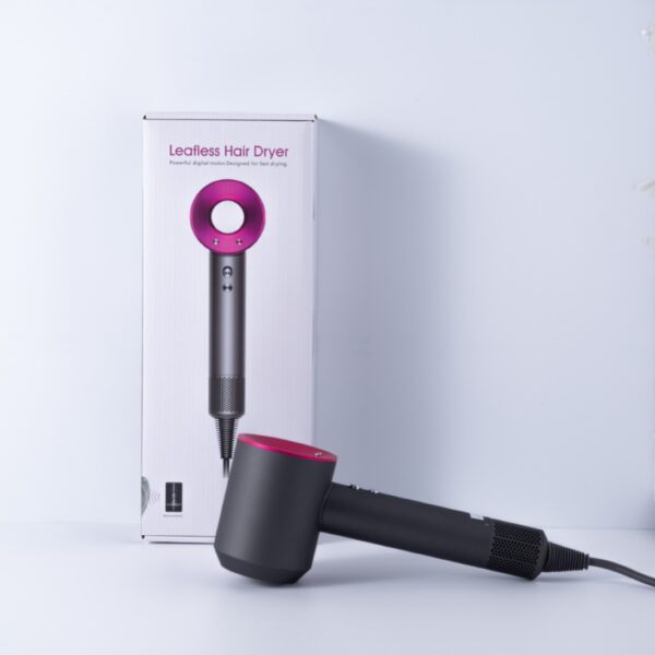 Leafless high-speed hair dryer, home water-moisturizing negative ion hair dryer, hair care !